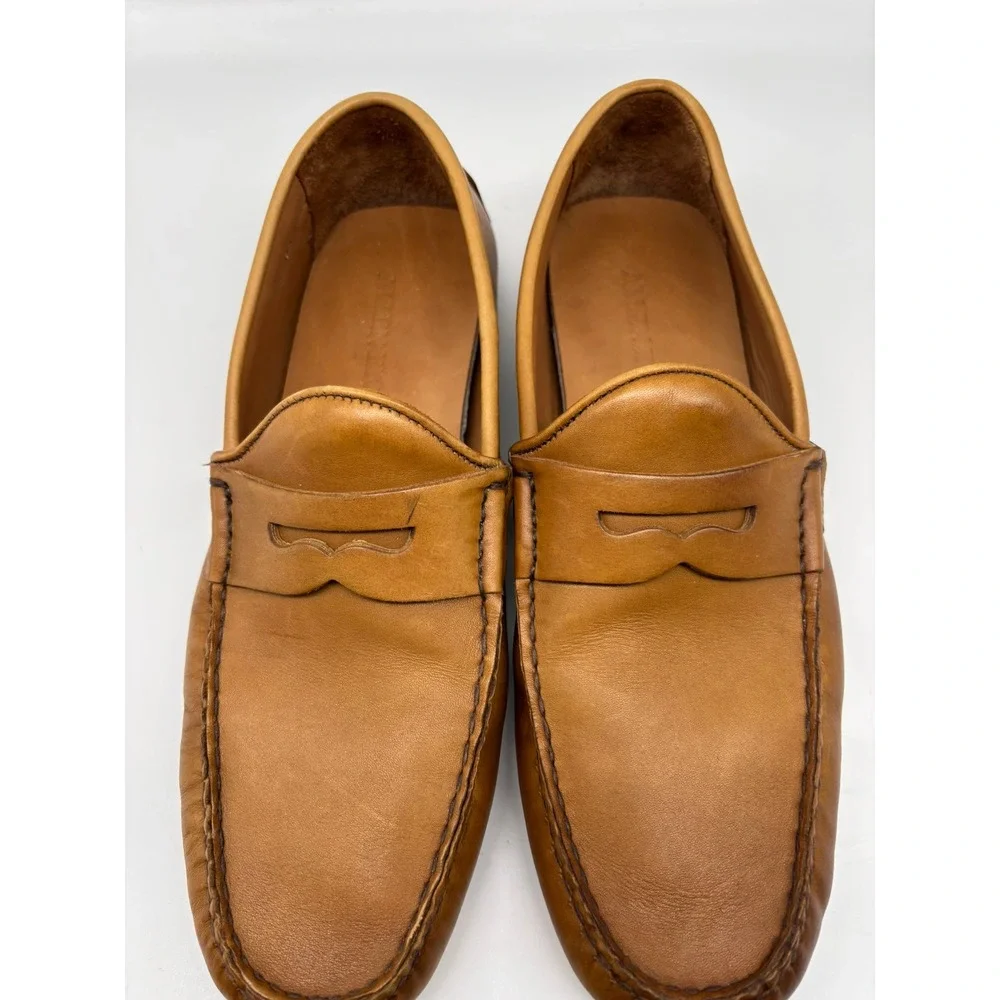 Allen Edmonds SUPER SPORT PENNY Men's Sz 9.5D Leather Loafers Handsewn